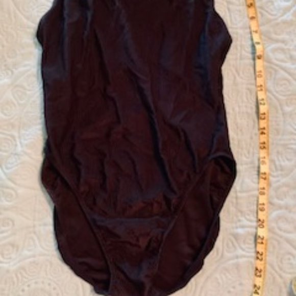 Black Ribbed One Piece Suit - Picture 1 of 2
